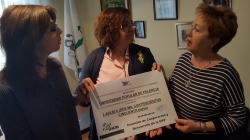La AECC de Palencia recibió un donativo de 2.450€por parte de la Universidad Popular