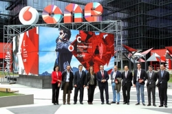 Alcalde de Palencia y presidenta de la Diputación participan en una jornada en el Vodafone Business Experience Center