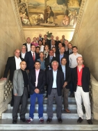 la Asamblea Nacional de Sumilleres visita el Ayuntamiento de Palencia