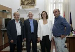 La Presidenta de la Diputación recibe en visita institucional al nuevo Presidente del club Rotary de Palencia
