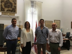 La Diputación estudia ayudar a Fuente Andrino en la reparación de la rotura de una tubería que está provocando pérdidas importantes de agua
