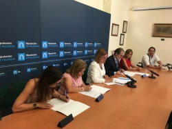 La Diputación de Palencia firma convenios de colaboración con ASPAYM, AFA y CCA