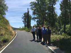 La Diputación concluye las obras de refuerzo del firme y otras actuaciones llevadas a cabo en las carreteras del norte de la provincia