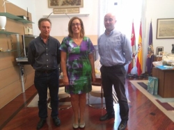 La Diputación estudia colaborar con el Ayuntamiento de Fuentes de Nava para actuar en la iluminación artística de la iglesia de Santa María