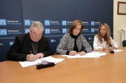 La Diputación y el Obispado renueven su compromiso con la recuperación de obras de arte de la provincia
