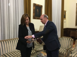 La Diputación de Guadalajara se interesa por el modelo gestión del patrimonio cultural de la Institución palentina