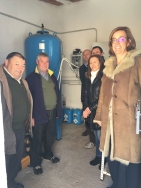 La presidenta de la Diputación visita Pozo de Urama donde la Institución ha financiado la sustitución del depósito de agua