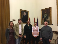 La Diputación estudiará el proyecto básico de usos y explotación del Castillo de Monzón presentado esta misma mañana por el ayuntamiento de la localid