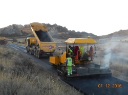 La Diputación palentina inicia las obras en el tramo de Mave (de la carretera PP-6200)