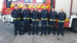 Los cinco nuevos bomberos inician en la jornada de hoy su período de formación en el Parque Municipal