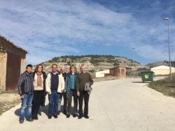 La presidenta de la Diputación visita la localidad de Villaconancio