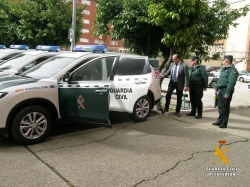 La Guardia Civil de Palencia recibe 9 nuevos vehículos para la prestación de servicio de seguridad ciudadana.