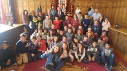 Alumnos de Tercer Curso de Educación Primaria del Colegio de Educación Infantil y Primaria 'Sofía Tartilán' visitan el Ayuntamiento de Palencia
