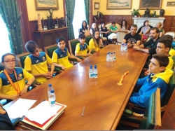El Alcalde recibió a los integrantes del Judo Club Palencia que acudieron al Campeonato de España en Edad Escolar cosechando tres bronces