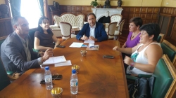 El Alcalde recibió a la junta directiva de la asociación Mundo Azul Palencia