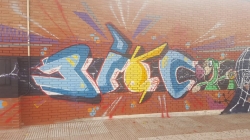 El diseño de Sergio Herrero se alzó con el primer premio del Concurso de Graffitis 2017