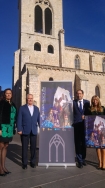La torre de San Miguel y la imagen de Jesús Nazareno 'El viejo' protagonizan el cartel anunciador de la Semana Santa de Palencia 2018