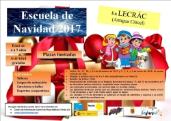 El Ayuntamiento abre el plazo de inscripción para participar en la Escuela de Navidad 2017