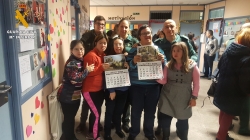 La Guardia Civil y la Asociación Síndrome de Down de Palencia, presentan el Calendario solidario 2018 “12 meses de Seguridad y Solidaridad”.