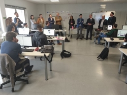Empresarios palentinos conocen en primera persona el trabajo que están desarrollando los jóvenes integrantes del proyecto Foroempleo