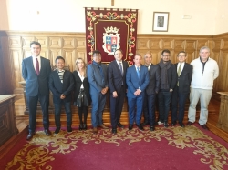 Una delegación de empresarios indonesios ligados al mundo del fútbol visitan Palencia