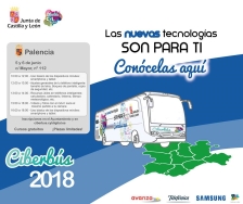 Los palentinos que quieran formarse en nuevas tecnologías podrán hacerlo gratuitamente los días 5 y 6 de junio en el Ciberbús de CyL Digital