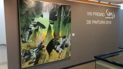 La obra ‘Sin título (Re-construcción de paisaje 02)’ del pintor gaditano Ignacio Estudillo se alza con el VIII Premio Caneja de Pintura