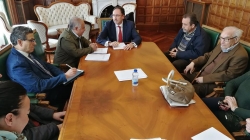 Alfonso Polanco, alcalde de Palencia, recibe a vecinos del Barrio del Carmen