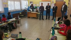 El Alcalde de Palencia, Alfonso Polanco, visita el Colegio Ramón Carande