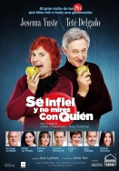 Josema Yuste y Teté Delgado protagonizan la comedia ‘Sé infiel y no mires con quién’ en las fiestas de San Antolín