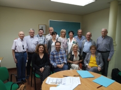 El alcalde de Palencia, Mario Simón con la Fundación Hombre Nuevos