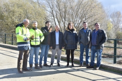 La Diputación de Palencia arregla el puente de Villanuño de Valdavia para volver a poner a disposición de los vecinos una infraestructura esencial