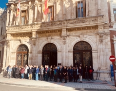 Minuto de silencio y declaración institucional de la Diputación de Palencia