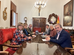 Diputación de Palencia y la empresa Redeia (Grupo Red Eléctrica) estudian la colaboración para la creación de cursos de formación