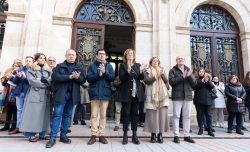 La Diputación de Palencia se suma al minuto de silencio por los guardias civiles fallecidos.