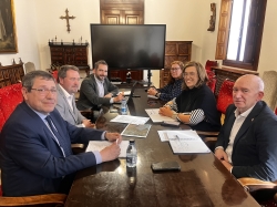 La Diputación y el Ayuntamiento de Osornillo repasan proyectos para acometer en la localidad