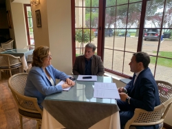 Los presidentes de las Diputaciones de Palencia, Burgos y Valladolid ponen en marcha del Plan de Sostenibilidad del Canal de Castilla