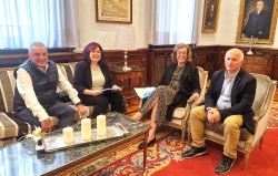 La Diputación estudiará con Revilla de Pomar la mejora de la carretera que une con Covalagua para facilitar el paseo peatonal