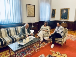 La Diputación estudiará la colaboración con el ayuntamiento de Astudillo para la construcción de un nuevo cementerio