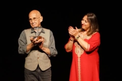José Sanchis Sinisterra recoge el Premio de Honor del Festival de Teatro Ciudad de Palencia, que abre el telón de su edición 45