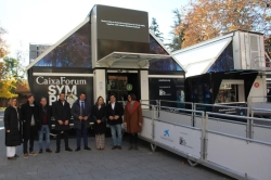 La alcaldesa de Palencia, Miriam Andrés, acude a la presentación de  "Symphony, un viaje virtual al corazón de la música clásica"