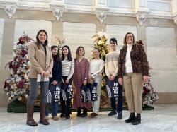 Ángeles Armisén recibe a alumnos del Colegio Filipense