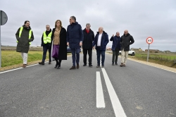 La Diputación mejorara la seguridad en los cruces con vehículos agrícolas y reduce el riesgo de accidentes entre Villalumbroso y Abastas
