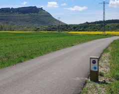 Concluida la construcción de un itinerario ciclista entre Villaescusa y el Geoparque de las Loras