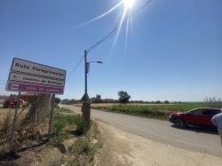 La Diputación y el Ayuntamiento de Itero de la Vega firman un convenio para mejorar la competitividad turística del Camino de Santiago