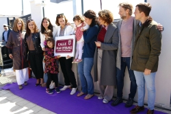 Palencia inaugura en el barrio Ave María una calle en honor a Pilar Estébanez, científica, investigadora y Fundadora de Médicos del Mundo en España