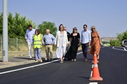 La Diputación de Palencia finaliza las obras de refuerzo del firme en la carretera PP-4105, clave para el tráfico industrial de Villamuriel de Cerrato