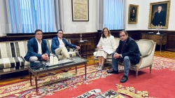 La Diputación de Palencia estudia nuevas actuaciones en Villanuño de Valdavia para mejorar calles y el teleclub municipal