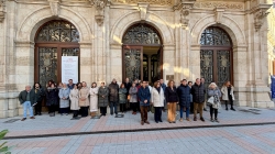 Minuto de silencio en Diputación de Palencia para reclamar el fin de la violencia contra las mujeres