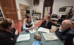 La Diputación estudiará la colaboración con el Ayuntamiento de La Pernía para la celebración del 50 aniversario de la creación del municipio.